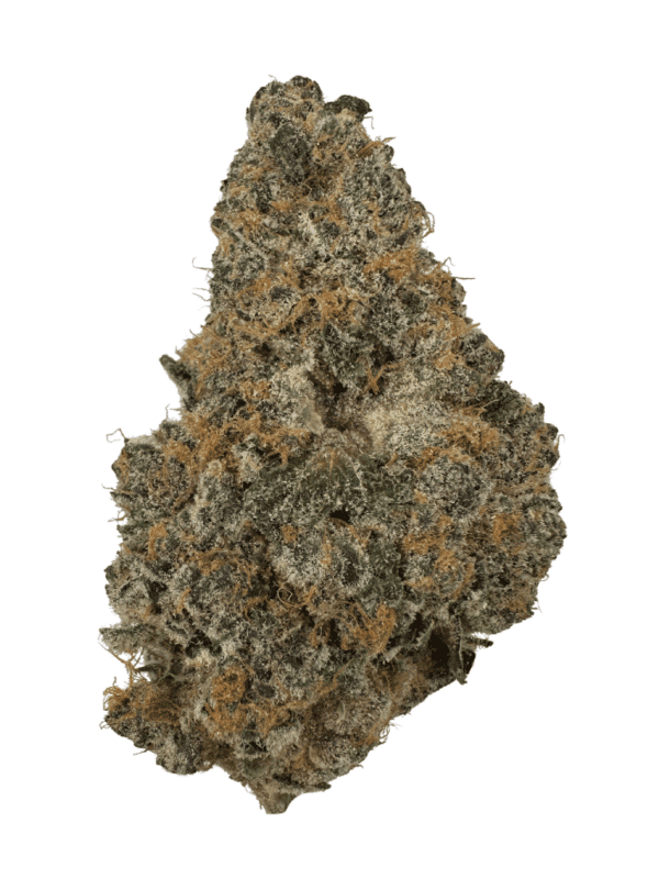 Headstone Cannabis Blackberry Cherry 3.5g container displaying frosty, purple-hued craft indica buds grown non-irradiated in Alberta.