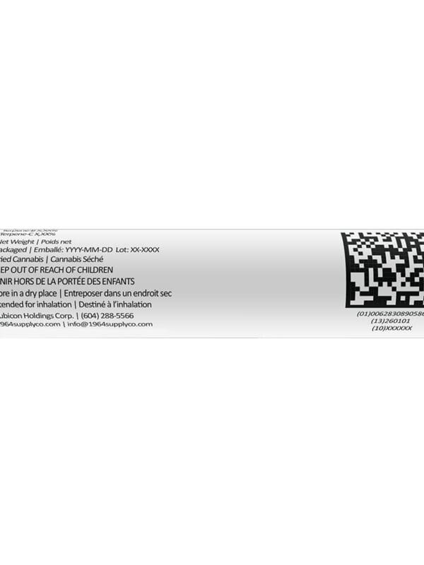 Heavy Hitter Flower and Diamonds Infused Pre-Roll Single 0.5g by 1964, available for local delivery from Montrose Cannabis.