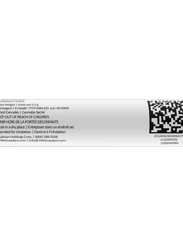 Tropicanna 5-pack pre-rolls 0.5g by 1964, available for local delivery from Montrose Cannabis.