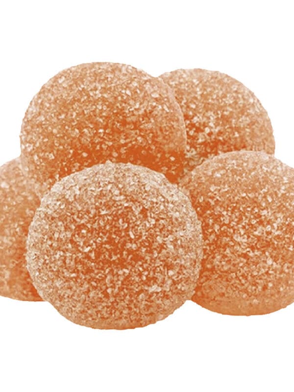 Sun Peach Lemonade 2:1:1 minor cannabinoid soft chews 5-pack by Pearls, available for local delivery from Montrose Cannabis.