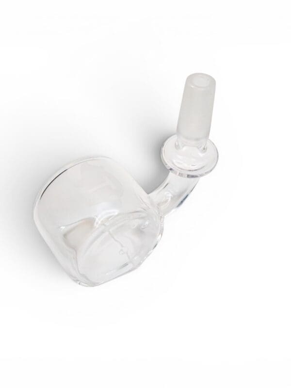 Clear Directional Carb Cap glass concentrate accessory with angled airflow tube for quartz bangers.
