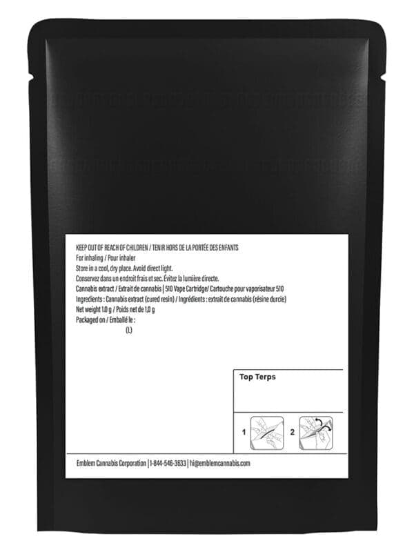 White Rntz FSE Resin 510 Cart – Platinum Sativa 1g | Montrose Cannabis