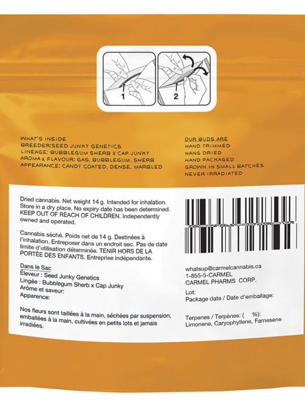 Bubble Pop Cake 14g Big Bag – Carmel Indica Flower | Montrose