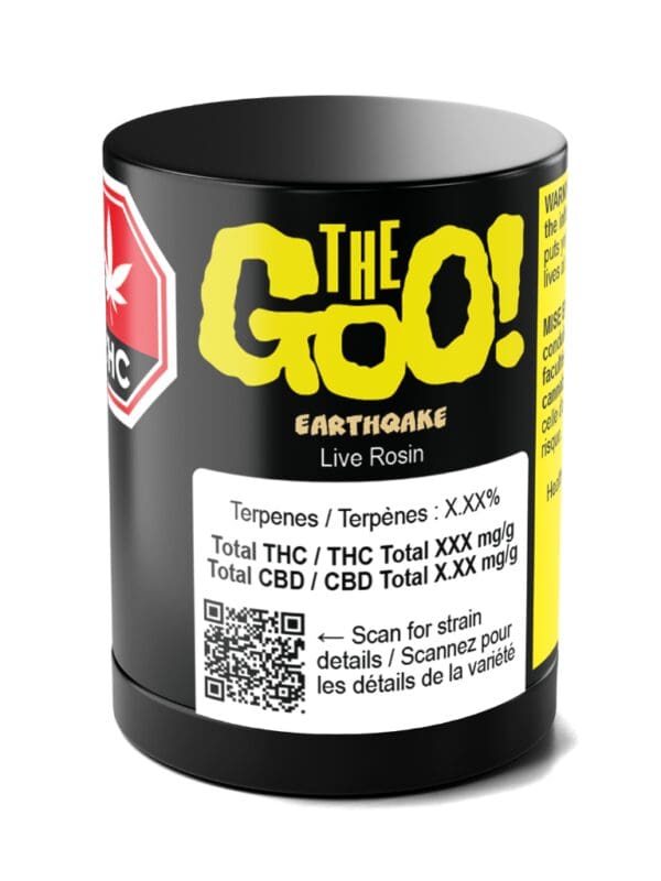 Earthqake Live Rosin 1g by The Goo! Hybrid Montrose Cannabis