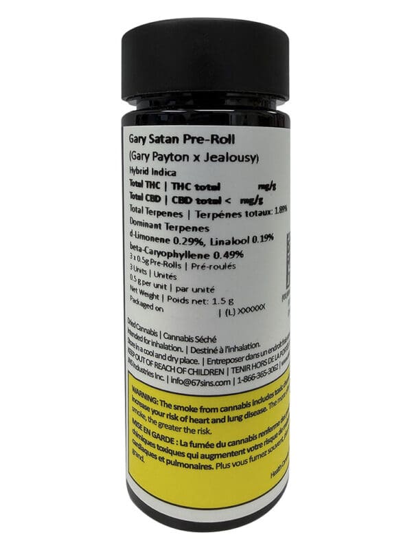 Gary Satan Pre-Rolls 3 Pack – Sixty Seven Sins | Montrose