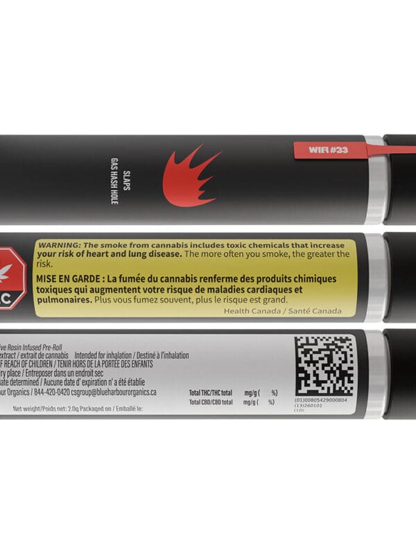 Gas Hash Hole Infused Pre-Roll 1x2g – SLAPS Hybrid | Montrose