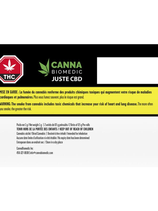 Just CBD Pre-Rolls 2 Pack – Cannabiomedic CBD Sativa | Montrose