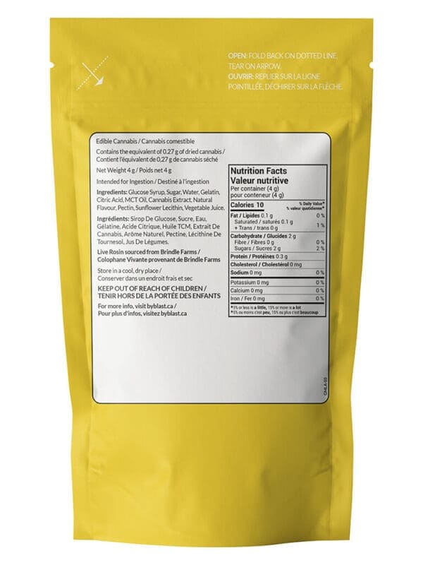 La Kush Cake Sour Pineapple Soft Chew – BLAST Indica | Montrose Cannabis