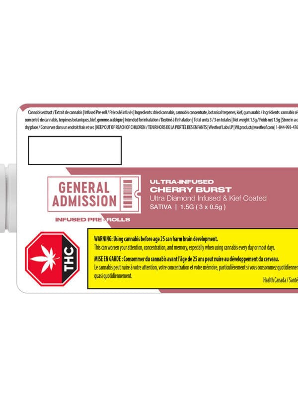 Cherry Burst Diamond Infused Pre-Rolls 3x0.5g – General Admission | Montrose