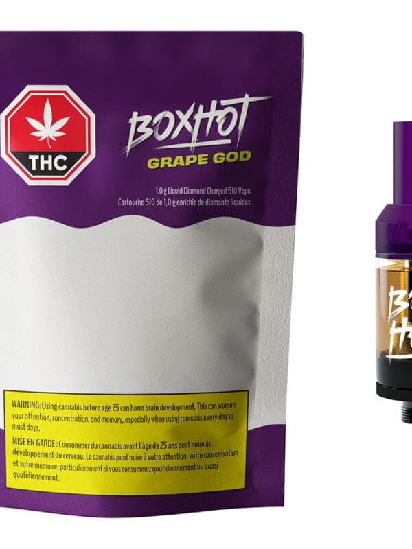 Grape God Liquid Diamond Charged 510 Vape 1g – BoxHot | Montrose