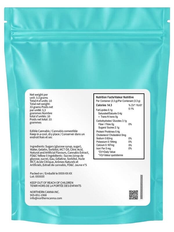 Pineapple Punch Live Hash Rosin Soft Chews 100mg – Northern Canna | Montrose