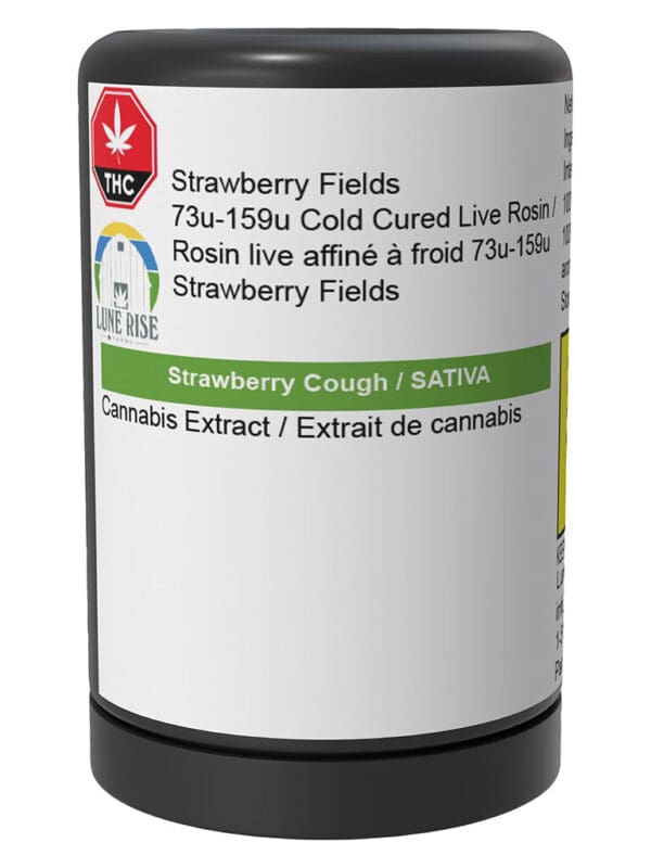 Strawberry Fields Cold Cured Live Rosin 1g – Lune Rise Farms | Montrose