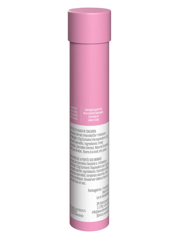 Strawberry Lychee Ceramic Tip Infused Pre-Roll 0.5g – Tenzo | Montrose