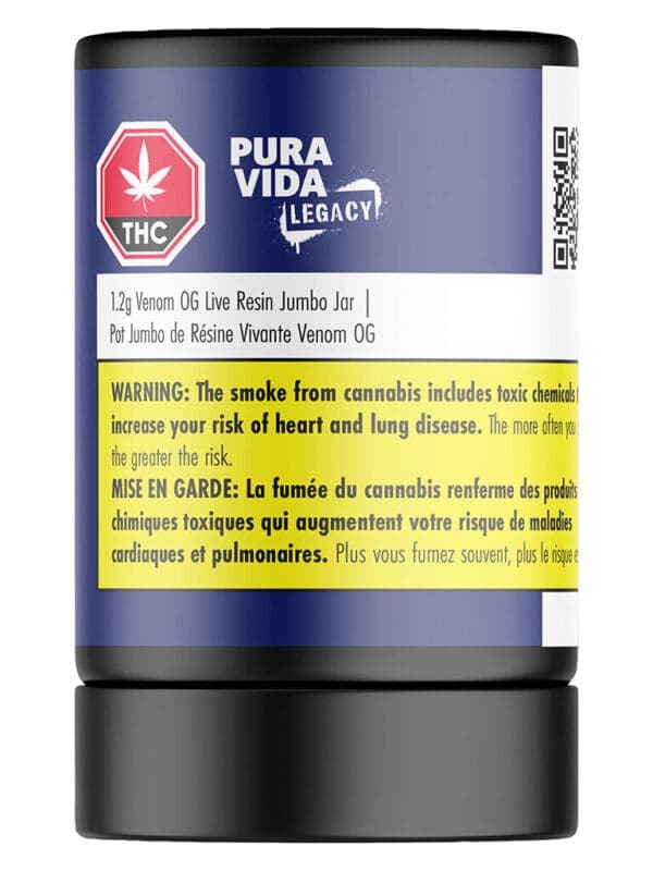 Venom OG Live Resin Jumbo Jar 1.2g – Pura Vida | Montrose