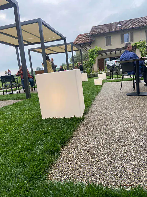 Prima Drain Stone Pavimentazione drenante outdoor area lounge cantina vinicola
