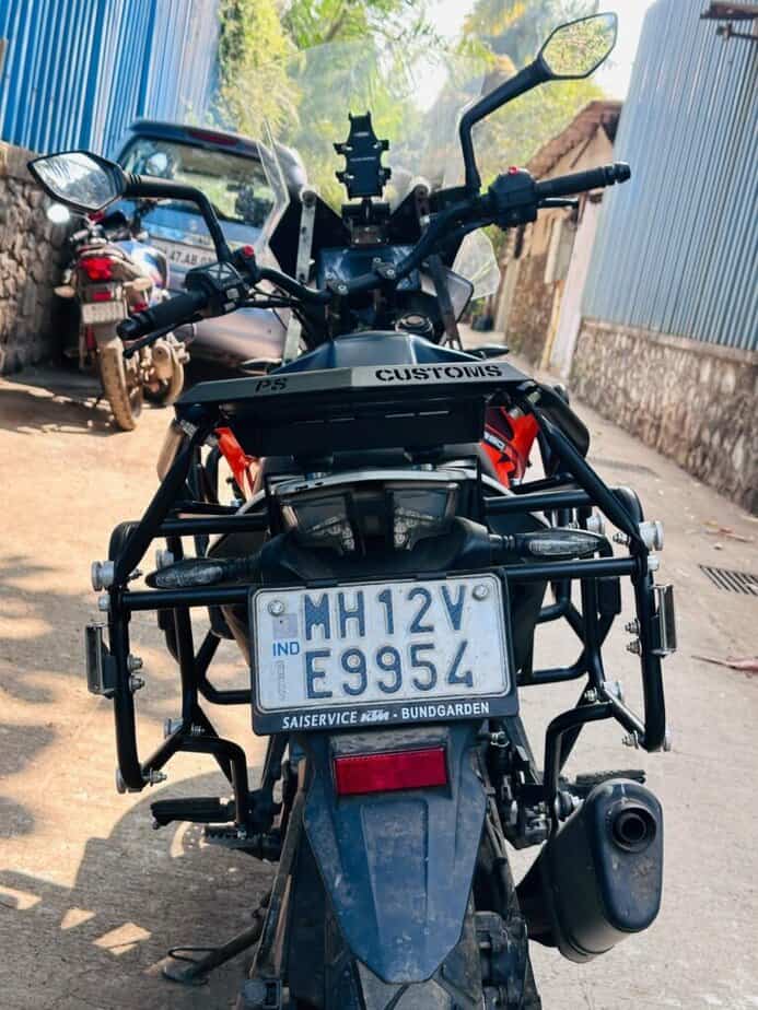 KTM Adventure 250-390 Pannier stay with Top Rack (Without Box) - Image 3