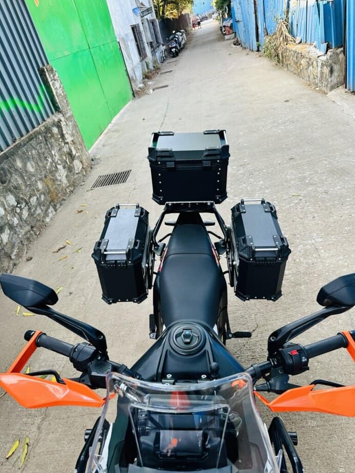 Ktm Adventure 250 / 390 X / S Pannier Stay with top Rack (without Box) - Image 2