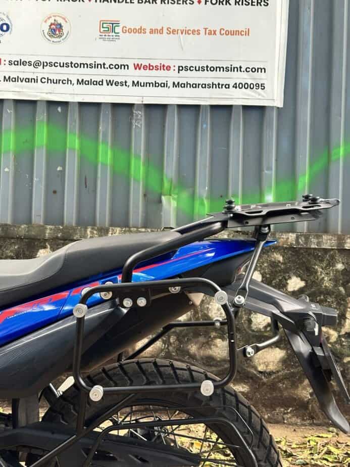 Hero Xpulse 210  pannier stay with top rack (Without box) - Image 4