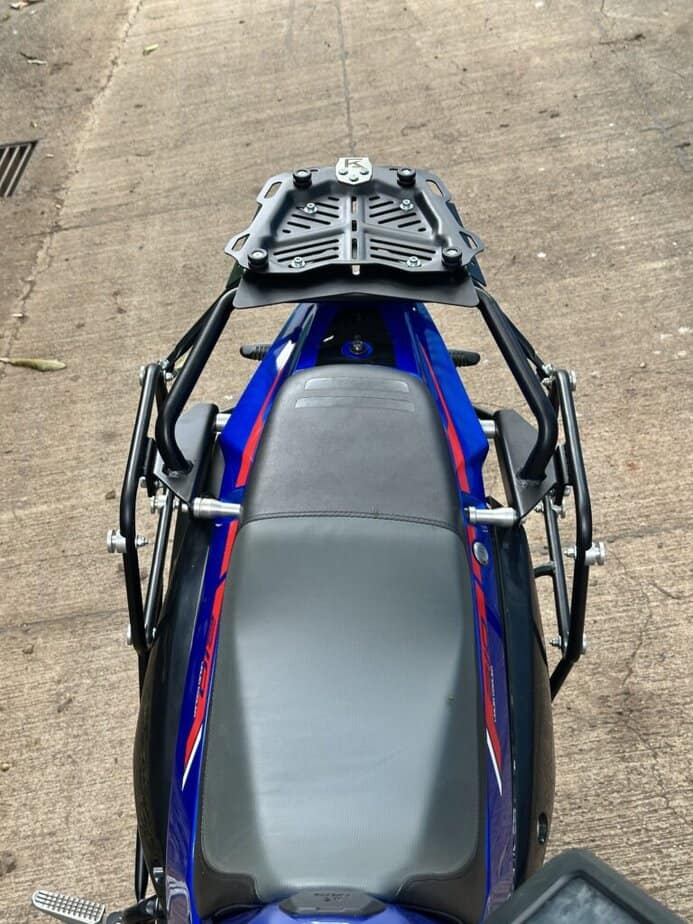 Hero Xpulse 210  pannier stay with top rack (Without box) - Image 5