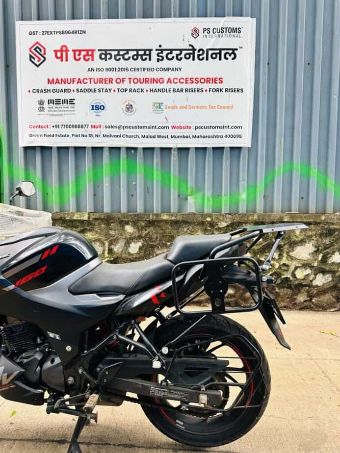 Hero Xtreme 160 Saddle Stay with Top Rack ( Below the Fiber)