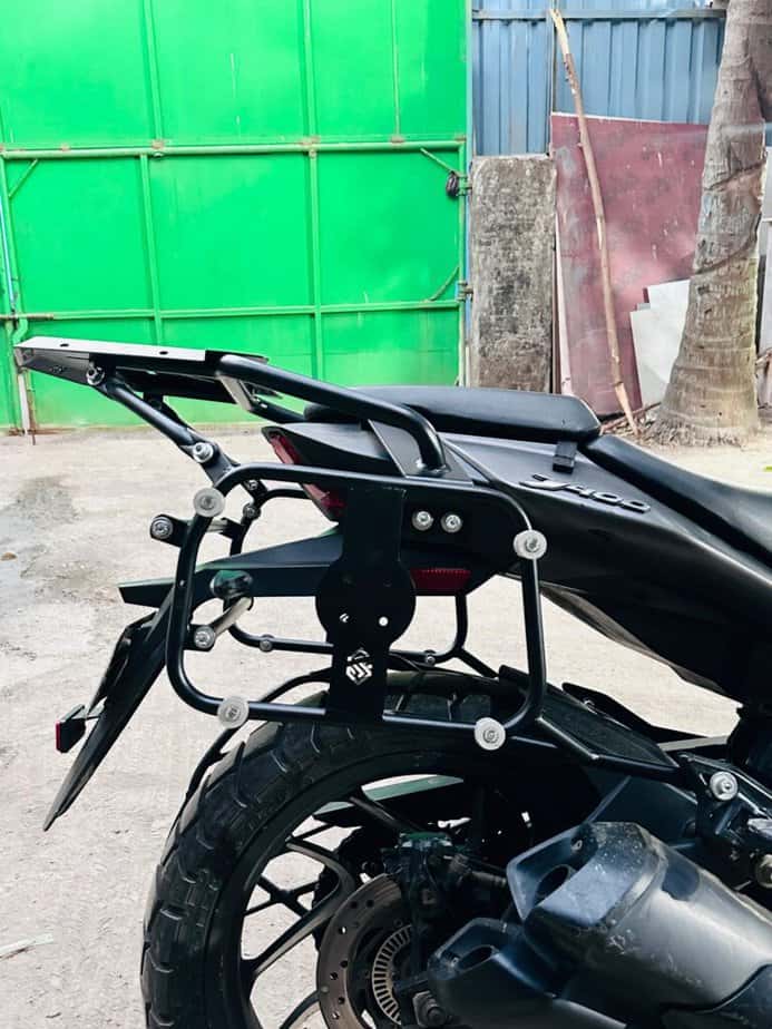 Pannier Stay & Top Rack for Bajaj Dominar 250 / 400 (Heavy-Duty Steel | Touring Ready | Bolt-On Fit | Without Box) - Image 4