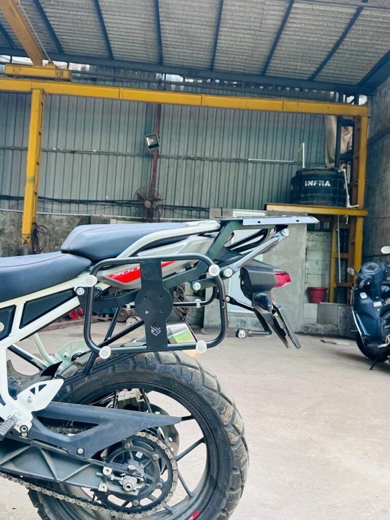 TVS Apache RTX 300 Pannier Stay with Top Rack (Without Boxes | Heavy-Duty Steel | Touring Luggage System) - Image 2