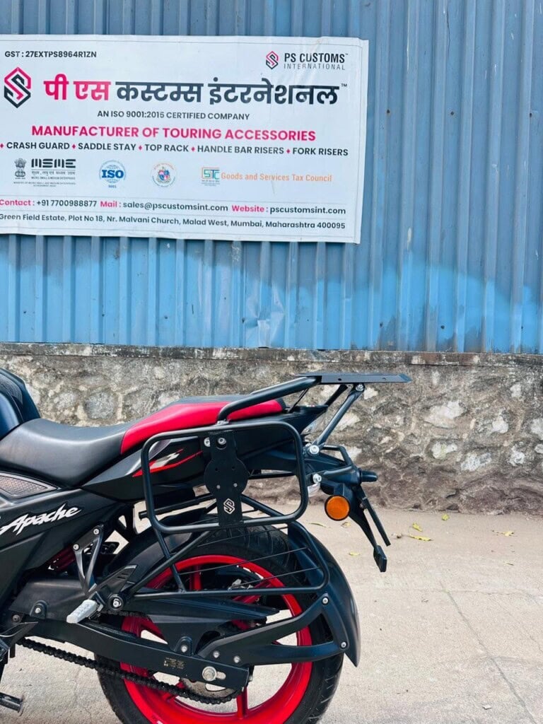 TVS Apache 160 4V Saddle Stay with Top Rack - Image 2