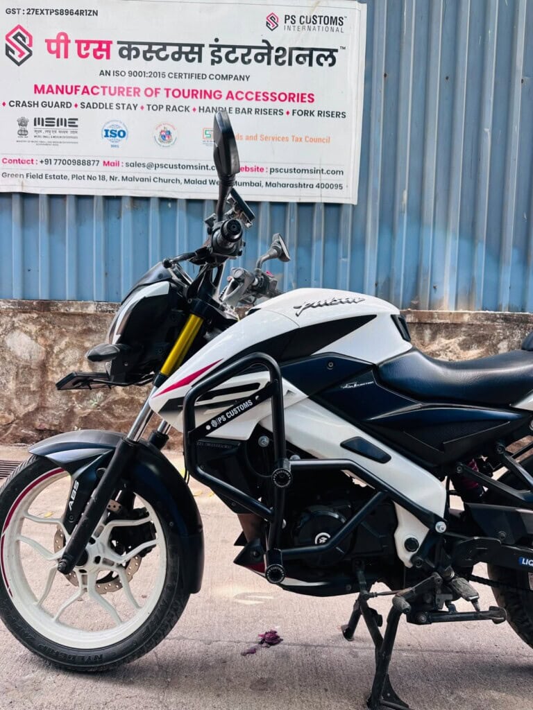 Bajaj NS 160 Crash Guard with Slider - Image 2