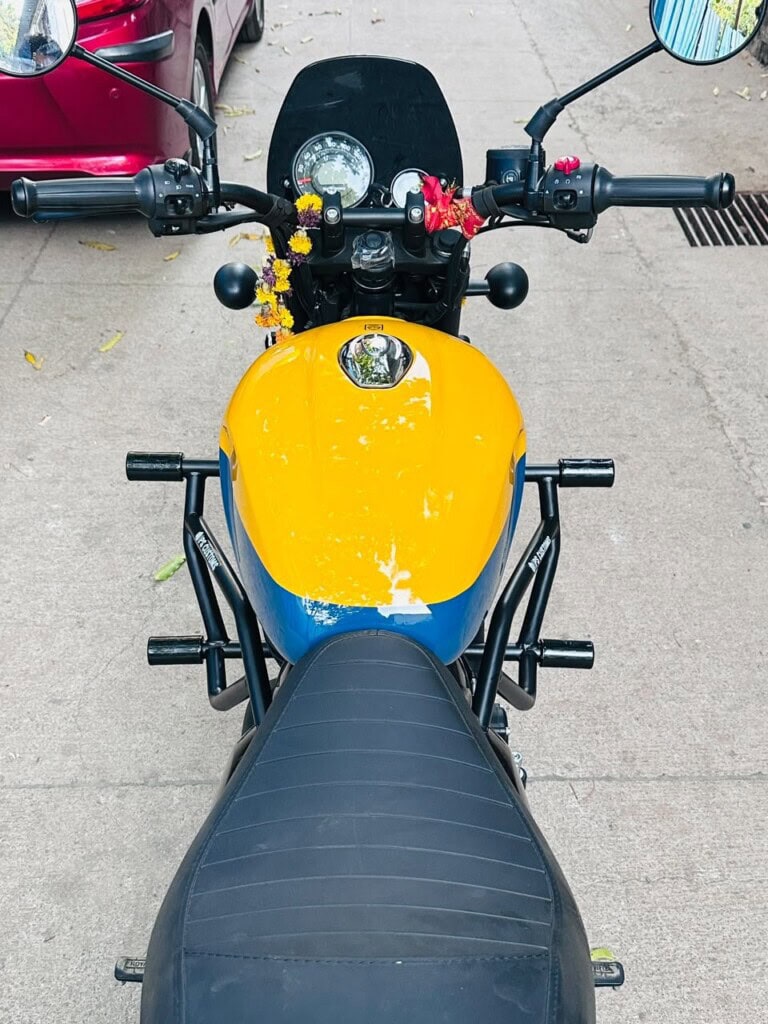 Royal Enfield Hunter 350 Crash Guard with Slider - Image 2