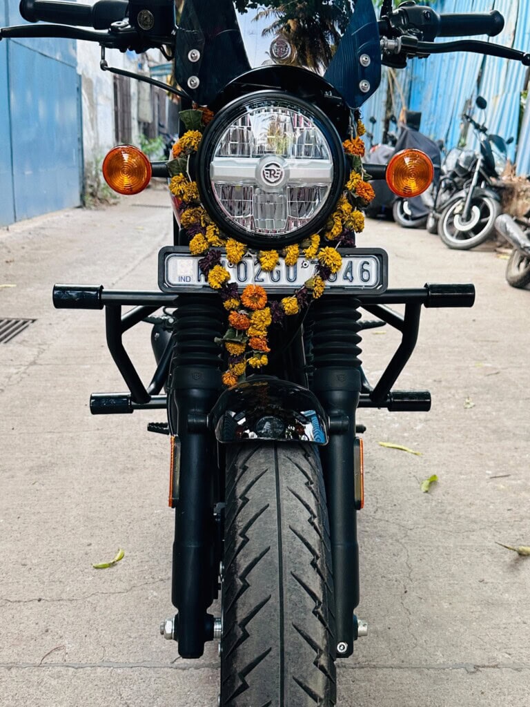 Royal Enfield Hunter 350 Crash Guard with Slider - Image 4