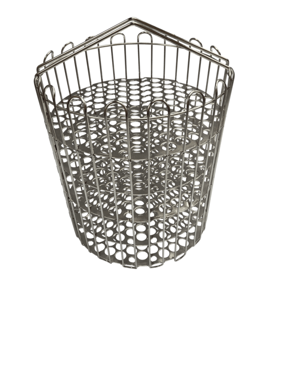 Fry Basket, Stainless Steel, Clamshell, 4HD, 297mm Diameter, 391mm Height