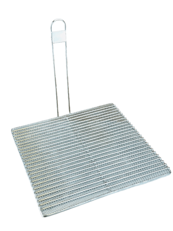 Stainless Steel Sediment Tray, 330mmx330mm Flat Bottom Grid, One Handle