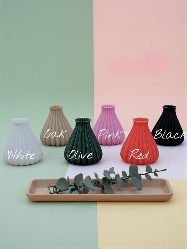 Modern Fluted Vase: Minimalist Table Centerpiece - Image 2