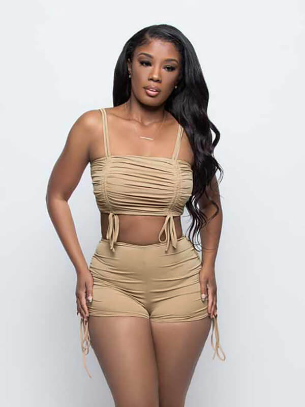 Tie-Wrap 2 Piece Short Set - Image 3