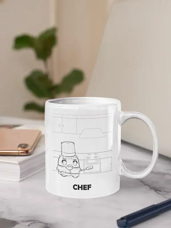 Chef coffee mug funny gift for chefs culinary professionals cooks and food lovers