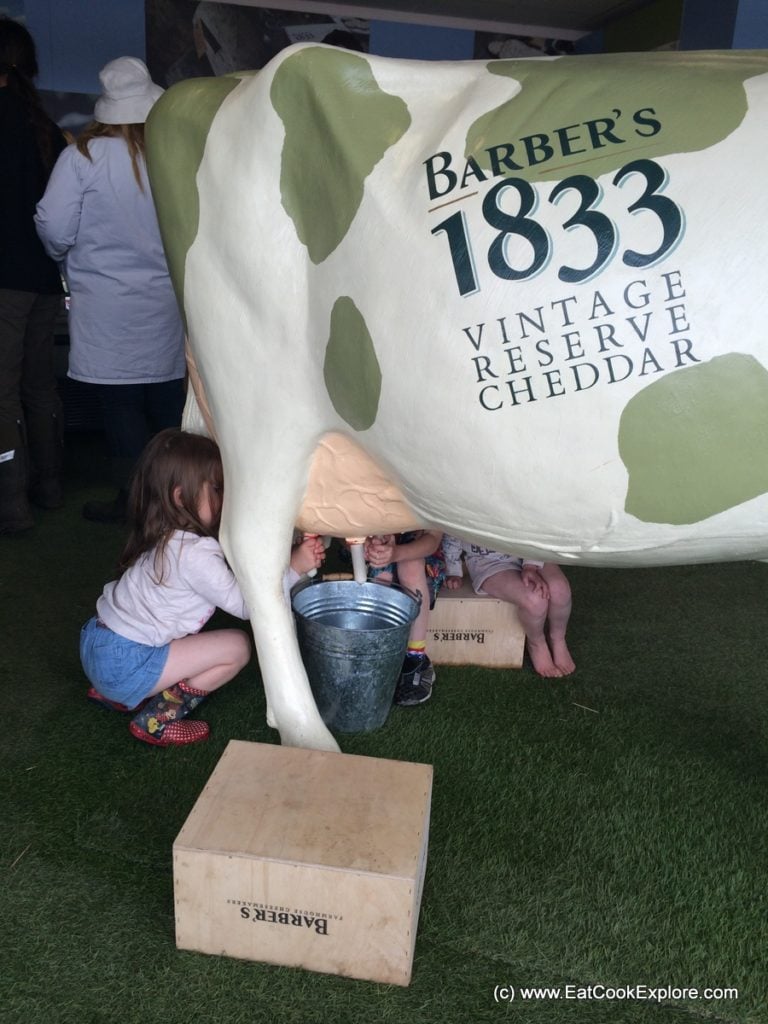 Kids milking "the cow " at the Barber's Stand Barbers 1833 cheese-Kids milking "the cow " at the Barber's Stand