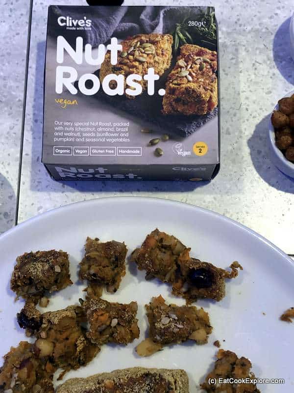 Christmas Lunch with Supermarket Christmas Food and Drink 17 Abel and Cole Nut Roast