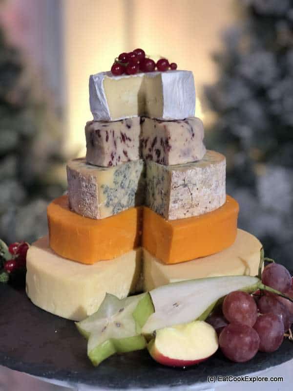 Christmas Lunch with Supermarket Christmas Food and Drink 28 Tower of Cheese