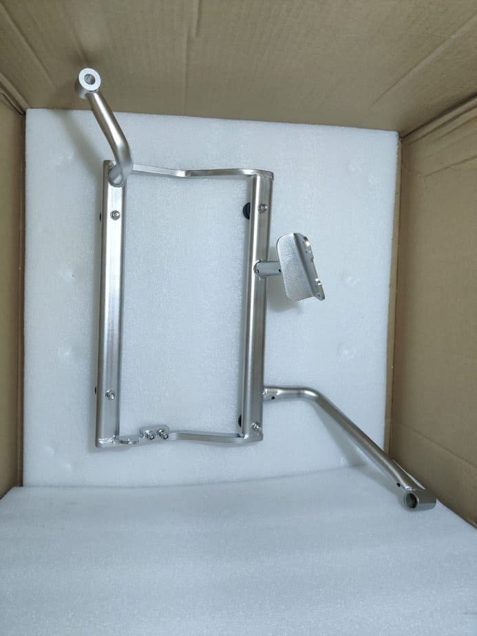 BMW GS310 Panniers Box - 38Ltrs (Silver) with Frame - Image 3