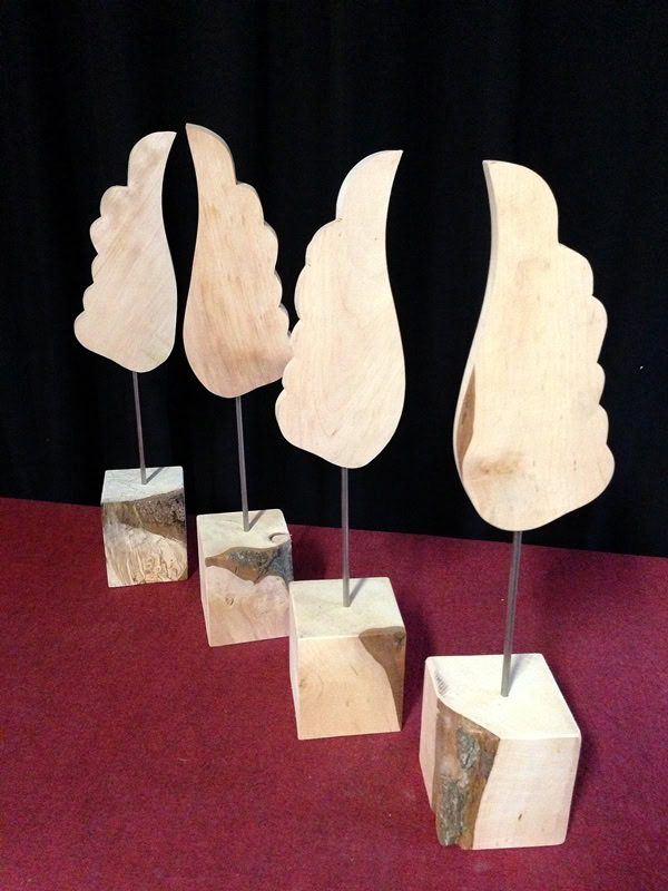 Engelsflügel, 53 cm, Holzdeko – Bild 5