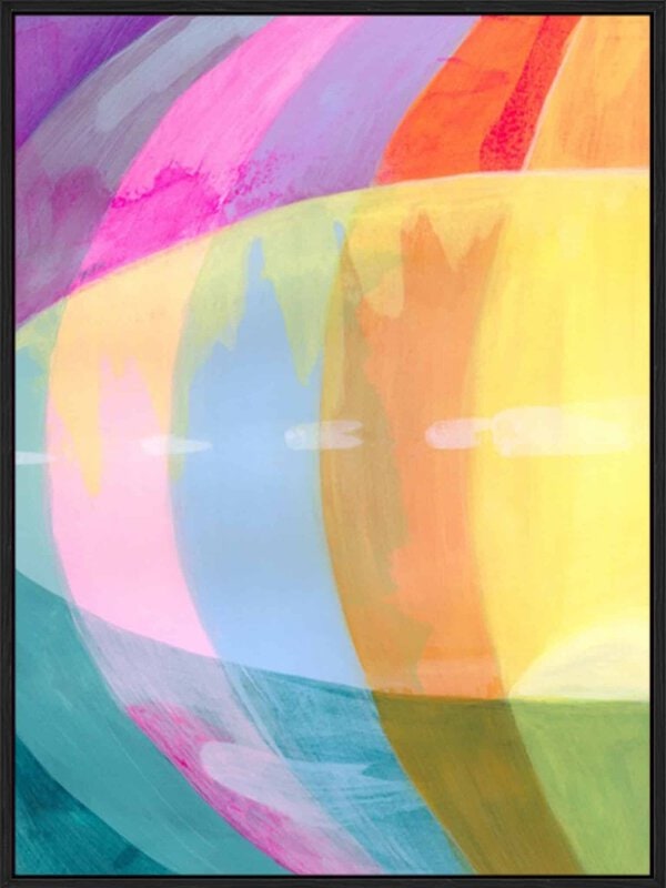 Neon Flare I - Canvas Gallery Black