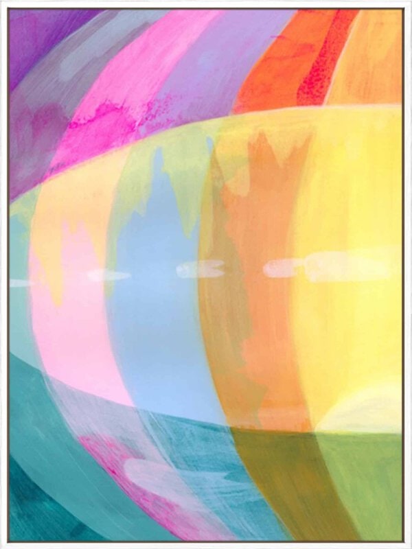 Neon Flare I - Canvas Gallery White