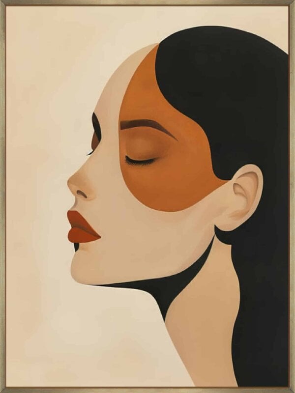 2024 May Poster Minimalist Portrait 7 - Canvas Gallery Champagne