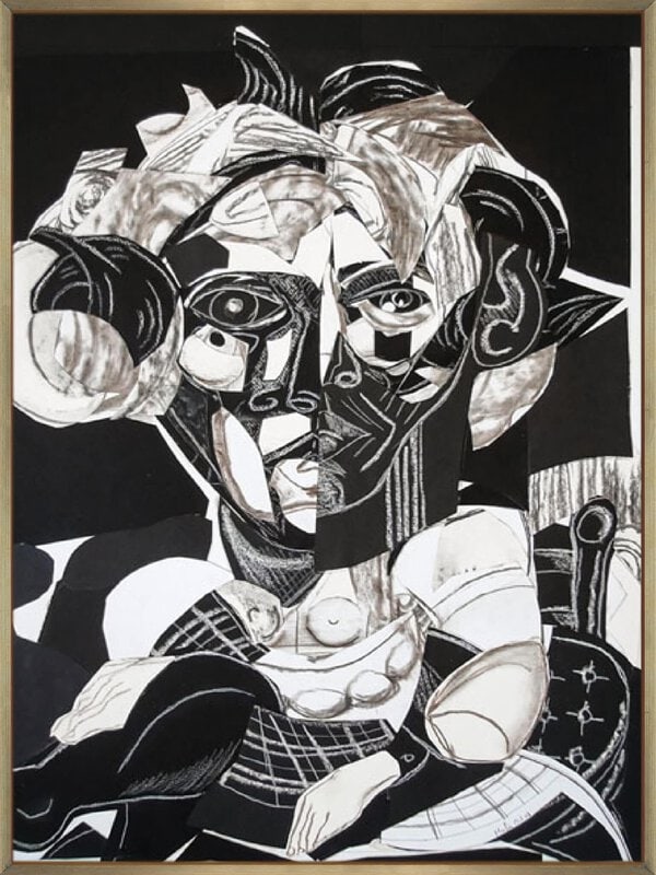 Black and White II - Canvas Gallery Champagne