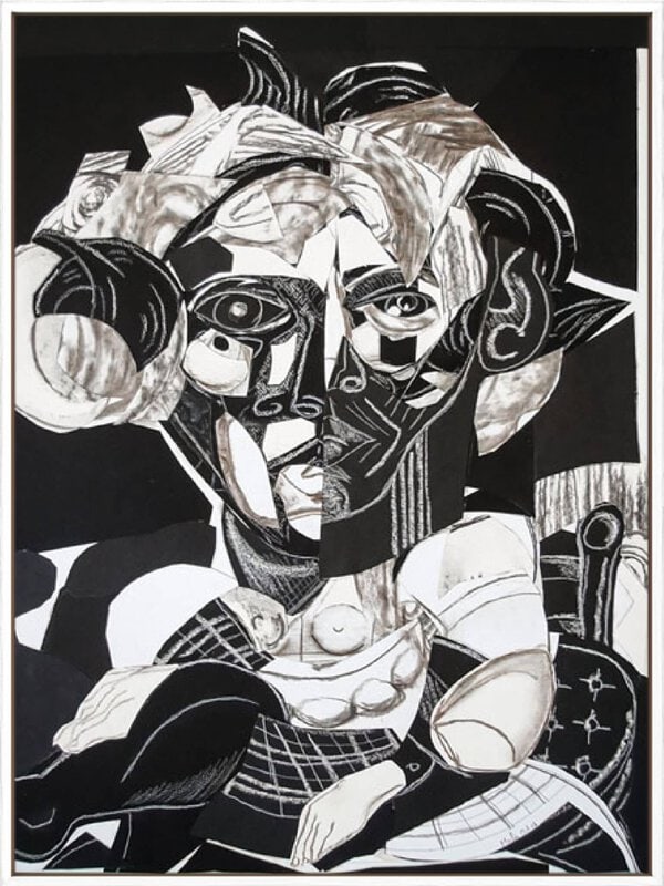 Black and White II - Canvas Gallery White