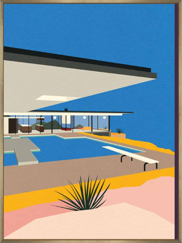 La Stahl House - Canvas Gallery Champagne