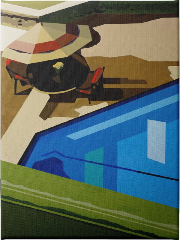 Poolside 2 - Unframed Canvas Unframed Canvas