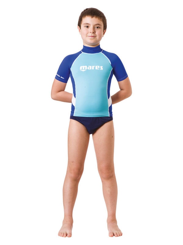 Mares Rash Guard Junior Boy Kurzarm UV-Schutz Shirt