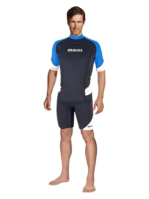Mares Rash Guard Short Sleeve Herren UV-Schutz Shirt