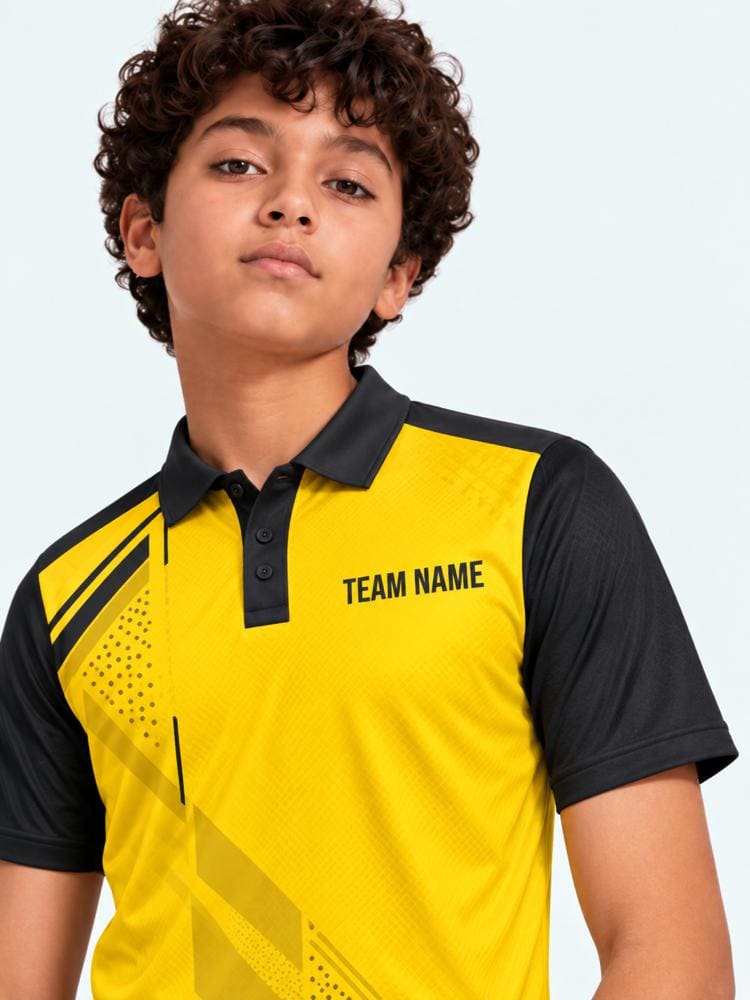 Kids Custom Badminton Jersey — Polo, Half Sleeve - Image 2